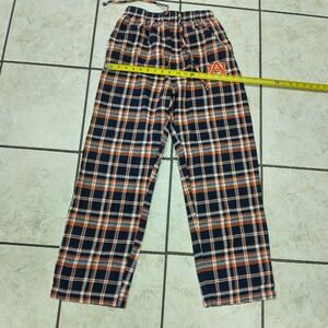 Auburn Plaid Lounge Pants with Logo
